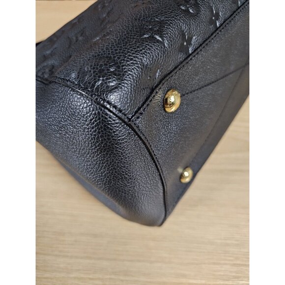 LOUIS VUITTON Montaigne Large GM Empreinte Black Shoulder Leather Bag Satchel - Picture 11 of 16